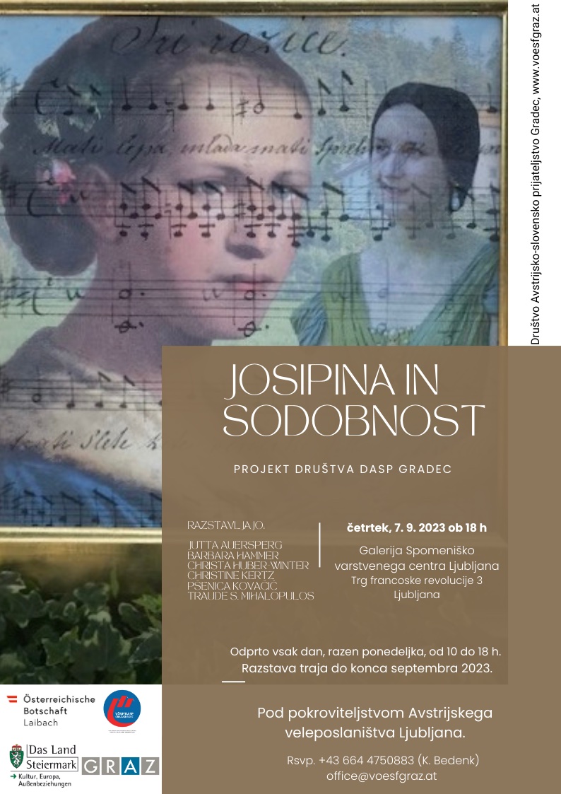 Umetniška razstava "Josipina in sodobnost" v Ljubljani